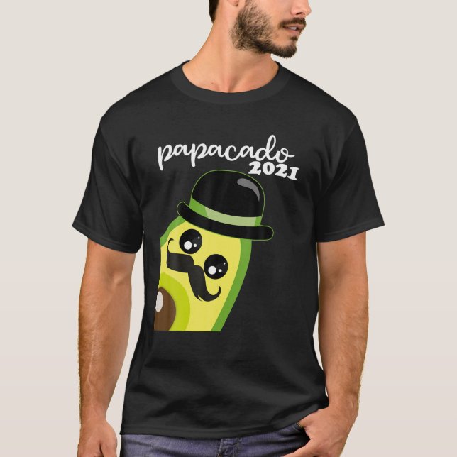 Camiseta Funny Papacado 2021 Para Novos papais E Pais Avoca (Frente)