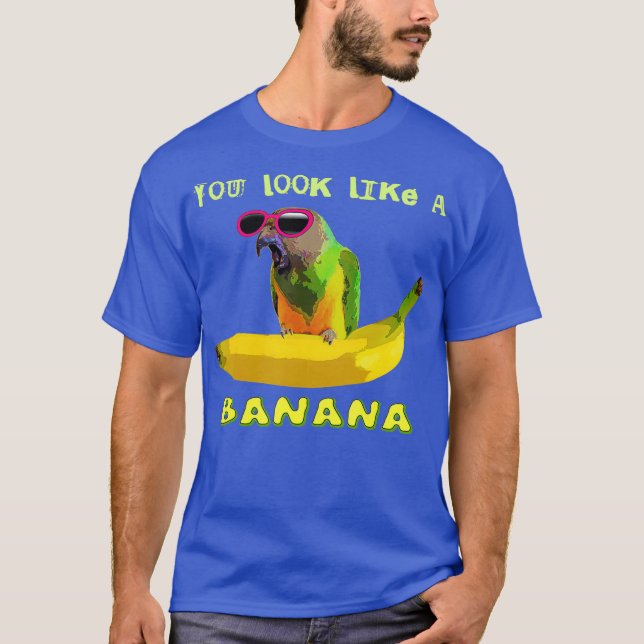 Camiseta Funny Parrot e Banana (Frente)
