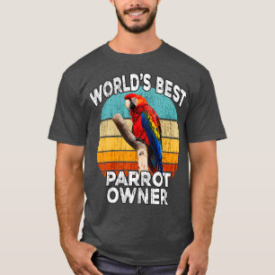 Camiseta Funny Parrot Owner - Melhor Proprietário do Mundo