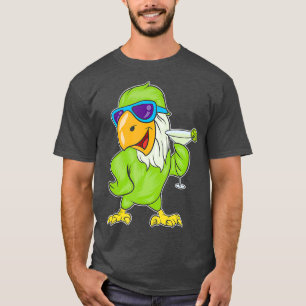 Camiseta Funny Parrots Hawaiian Tropical