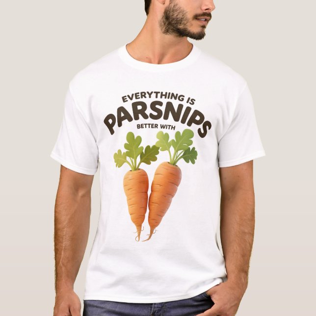 Camiseta  Funny Parsnip Shirt - Vegetable Lover Gift Tee (Frente)
