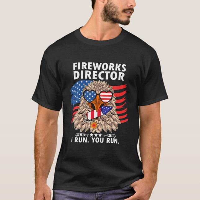 Camiseta Funny Patriotics Pride Eagle Usa Flag 4Th Of July (Frente)
