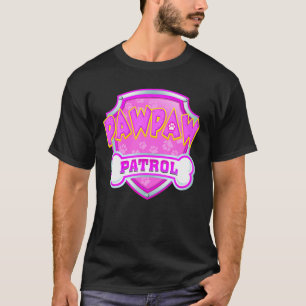 Camiseta Funny Pawpaw Patrol Dog Mãe, Pai Para Homens Mulhe