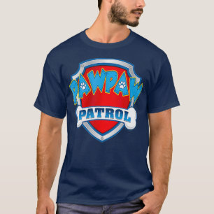 Camiseta Funny Pawpaw Patrol Dog Mãe Pai Para Homens Mulhe