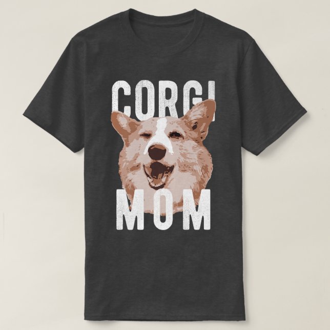 Camiseta Funny Pembroke Welsh Corgis Corgi Mãe-1142 (Frente do Design)