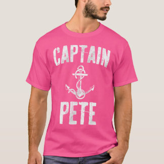 Camiseta Funny Personalized Boating First Name Captain Pete
