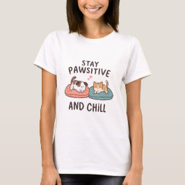Camiseta Funny Pet Shirt – Stay Pawsitive Tee