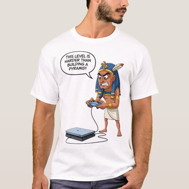 Camiseta Funny Pharaoh Gamer (Frente)