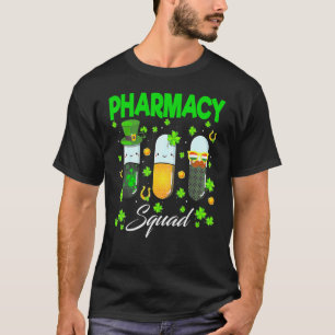 Camiseta Funny Pharmacy Squad Leprechaun Pharmacist Rua Pat