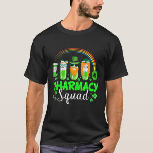 Camiseta Funny Pharmacy Squad Leprechaun Pharmacist Rua Pat