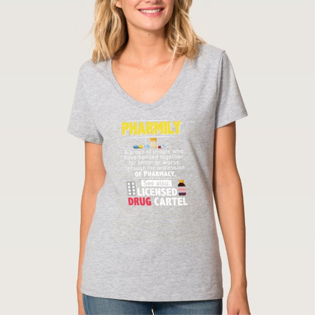 Camiseta Funny Pharmacy Technician Pharmacist Jokes  (Frente)