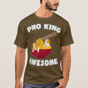 Camiseta Funny Pho King Incrível Kawaii Hamster Noodles