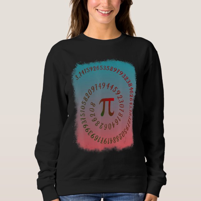 Camiseta Funny Pi Spiral 3 14 Símbolo Professor de Matemáti (Frente)