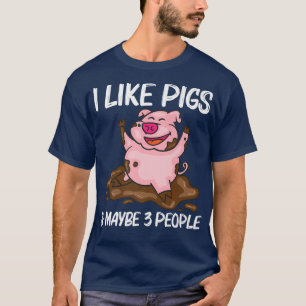 Camiseta Funny Pig Design For Men Women Hog Farmer Farm Ani