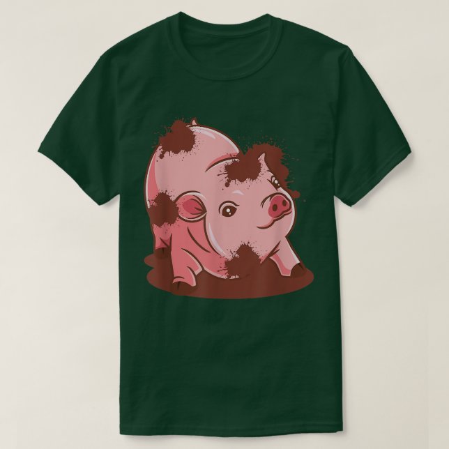 Camiseta Funny Pig Dirty Piggy  (Frente do Design)