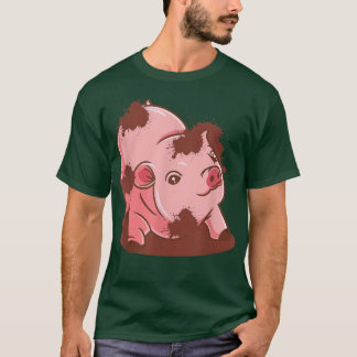 Camiseta Funny Pig Dirty Piggy