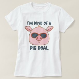 Camiseta Funny Pig Pun