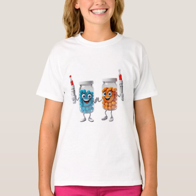 Camiseta Funny Pill Bottle Tee for children (Frente)