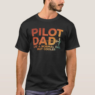 Camiseta Funny Pilot Pai Art For Men Padre Aviation Airpla