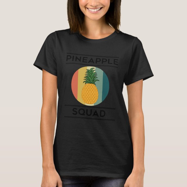 Camiseta Funny Pineapple Squad Ironic Team Fruits (Frente)