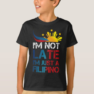 Camiseta Funny Pinoy Piadas Pontuação Filipinas Filipino