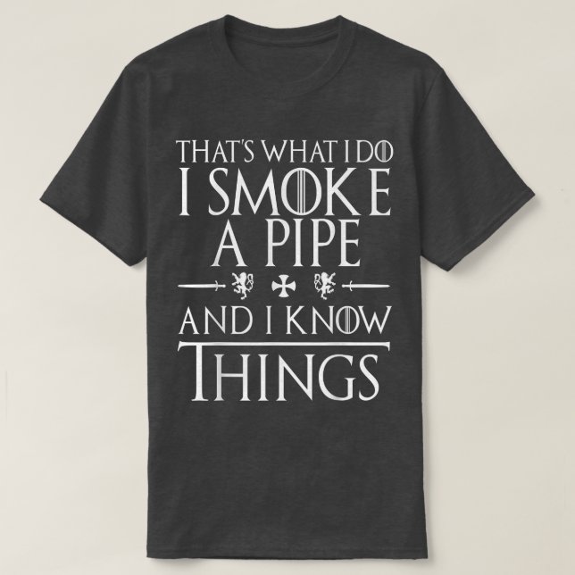 Camiseta Funny Pipe Smoking T Shirts Gifts  (Frente do Design)