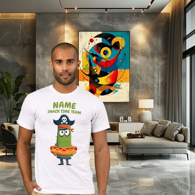 Camiseta Funny Pirate Cactus Time | Personalizável (Criador carregado)