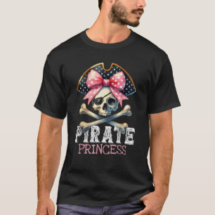 Camiseta Funny Pirate Princesa Coquette Arco Halloween Cost