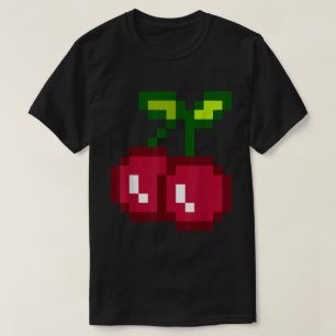 Camiseta Funny Pixel Cherry 80s Gamer