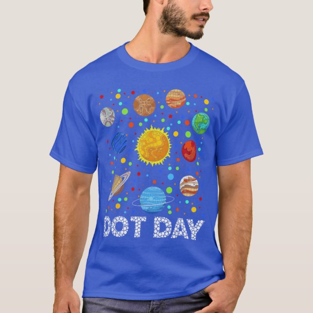 Camiseta Funny Planets Polka Dot Happy Dot Day Art Student  (Frente)