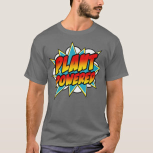 Camiseta Funny Plant Powered Vegetarian Vegan Superpower Re