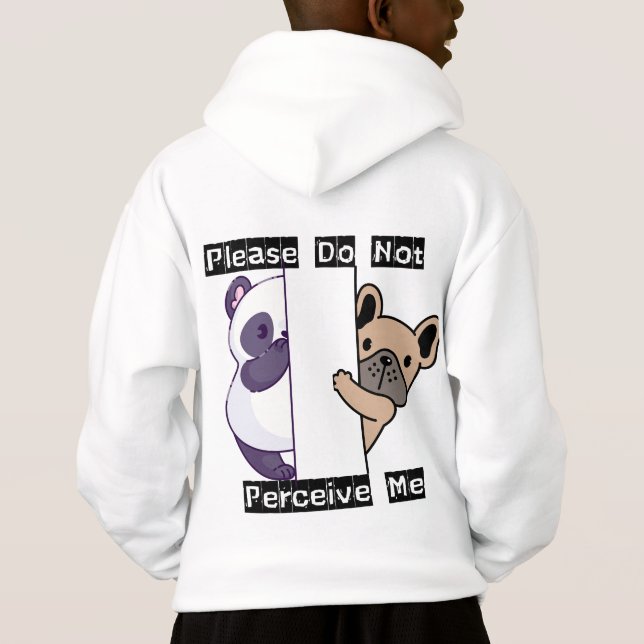 Camiseta Funny Please Do Not Perceive Me Panda Frenchie  (Verso)