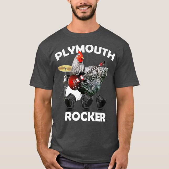 Camiseta Funny Plymouth Rock Chicken  Hen Humor  Gift (Frente)