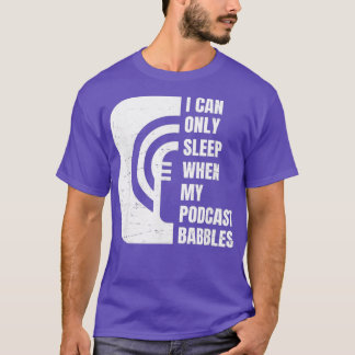 Camiseta Funny Podcast  Fall Asleep  Nap Podcast Junkie