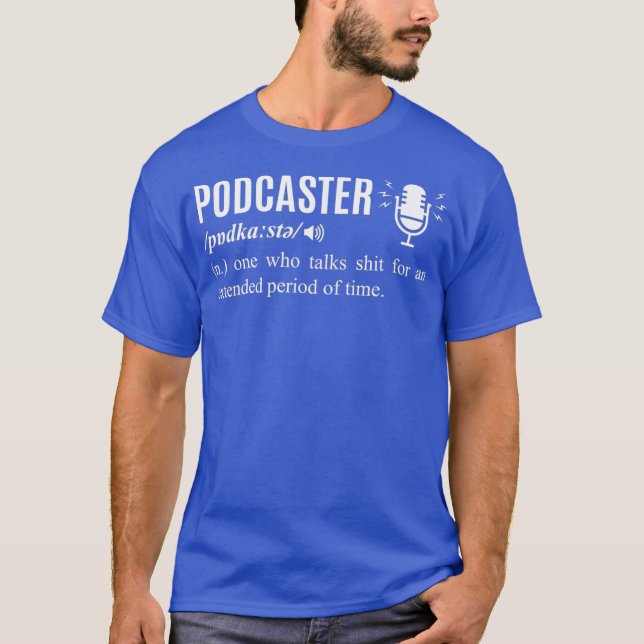 Camiseta Funny Podcaster Noun  Podcast Master USB Mixer (Frente)