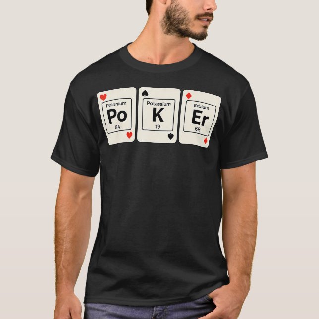 Camiseta Funny Poker Chemistry Element Ap Chemistry Periodi (Frente)