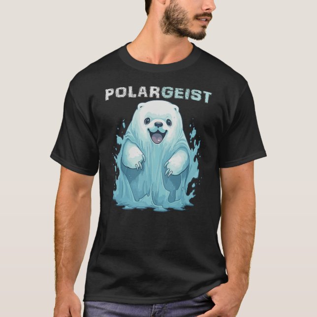 Camiseta Funny Polar Bear Halloween Tshirt Poltergeist Ghos (Frente)