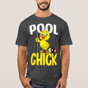 Camiseta Funny Pool Chick 8 Ball Women Cute Billiards Ladie