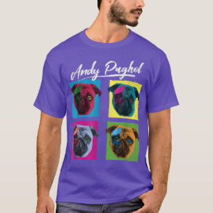 Camiseta Funny Pop Art Puggle Pug Dog Owner Artist Pet Dog