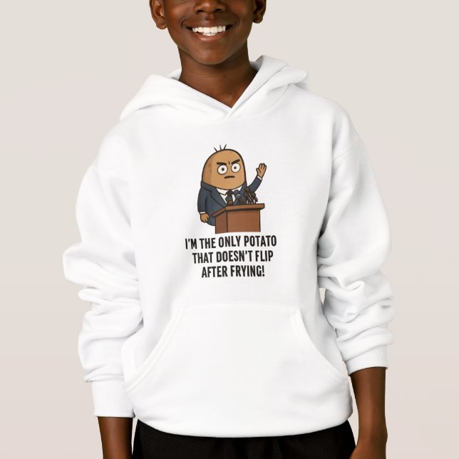 Camiseta "Funny Potato Press Conference – Political Humor C (Frente)