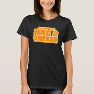 Camiseta Funny Powered by Mac and Cheese Comida Lover