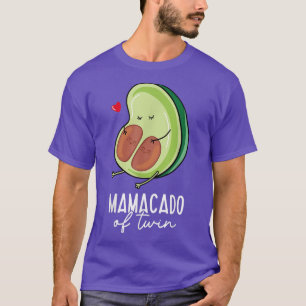 Camiseta Funny Pregnancy Announcement Twin Mamacado Pregnan