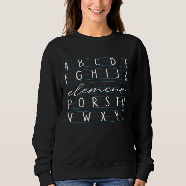 Camiseta Funny Preschool Alphabet Shirt (Frente)