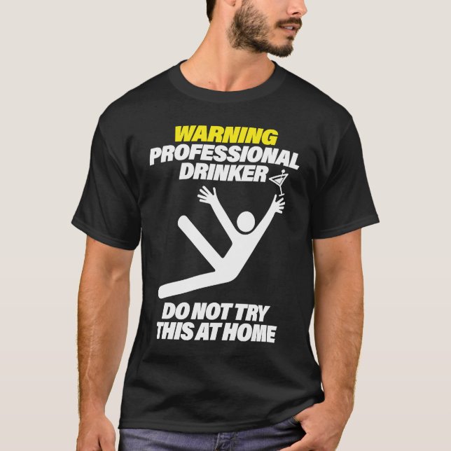 Camiseta Funny Professional Drinker Dive Bar Pub Crawl T (Frente)
