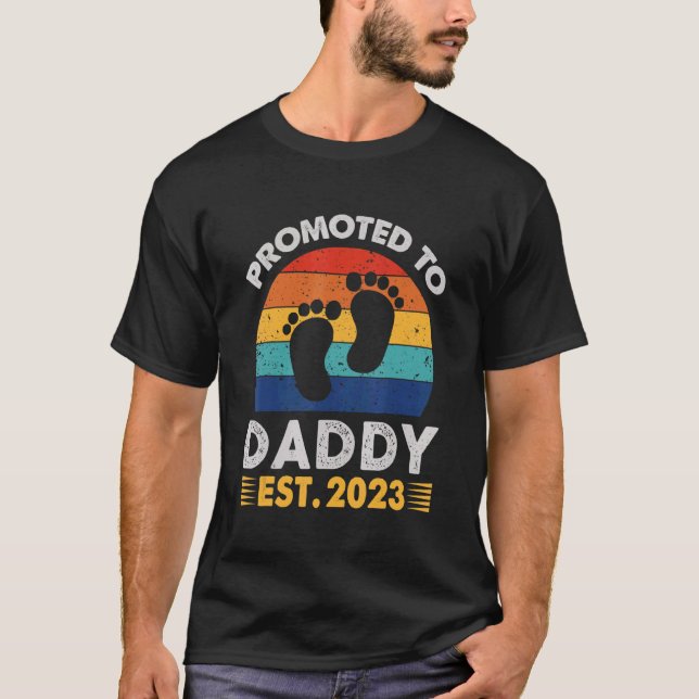 Camiseta Funny Promovida Para O Pai 2023 Para O Novo Pai Fi (Frente)