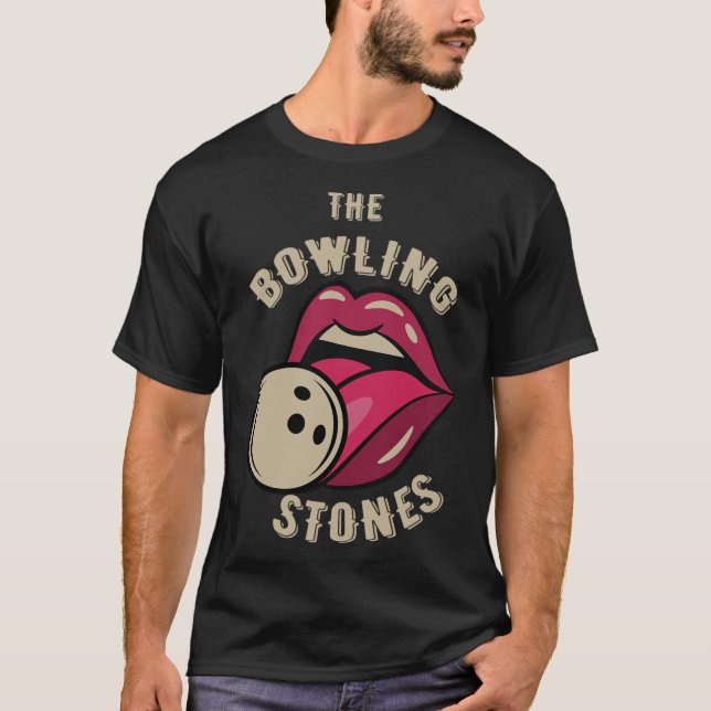 Camiseta Funny Pun Bowling Stone  (Frente)