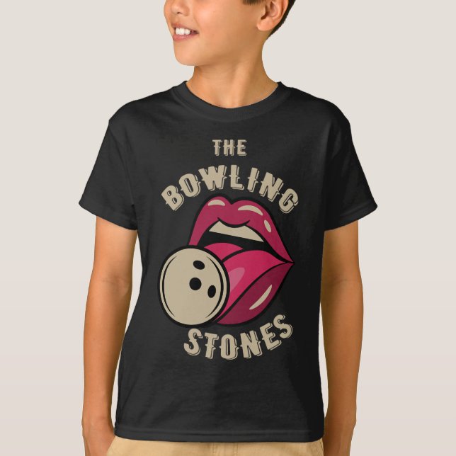 Camiseta Funny Pun Bowling Stone  (Frente)