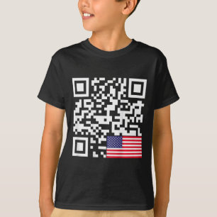Camiseta Funny Qr Presidente Trump 4547 Trump Dançando-Nos 