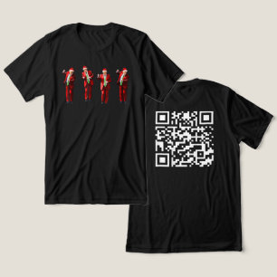 Camiseta Funny QR Presidente Trump 45 47 Dancing Code Xmas