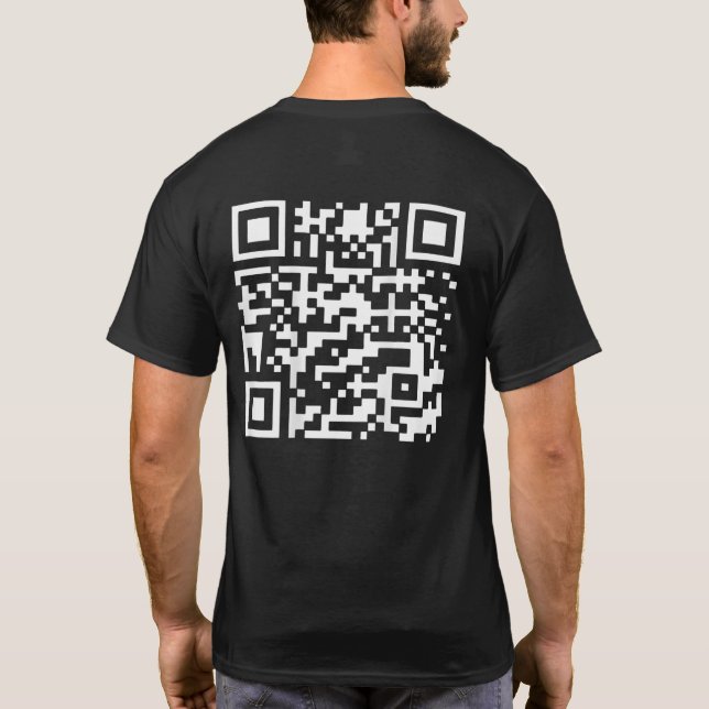 Camiseta Funny QR Presidente Trump 45 47 Trump Dancing Code (Verso)
